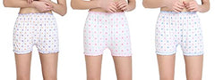 BLAZON Women's Cotton Bloomers (Pack of 3) - White