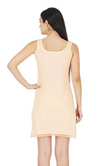 BLAZON Women's Cotton Hosiery Fairy Full Slip (Available Sizes: S, M, L, XL, 2XL, 3XL, 4XL, 5XL) - Peach/Skin