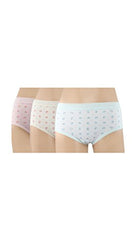 BLAZON Women's Hipster Printed Panty Pack of 3 (Baby Pink, Sea Green, Lemon)