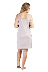 BLAZON Women's Cotton Hosiery Fairy Full Slip (Available Sizes: S, M, L, XL, 2XL, 3XL, 4XL, 5XL) - Almond Frost