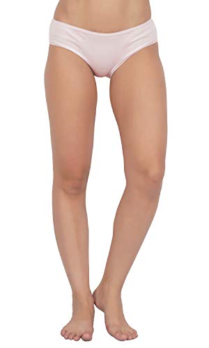 BLAZON Premium Women's Super Soft Cotton Hoisery Plain Mid Rise Hipster (Outer-Elastic) Panty |Combo Pack| Available Sizes: (S, M, L, XL, 2XL, 3XL, 4XL, 5XL) - Baby Pink, Off White, Sea Green