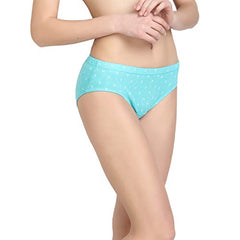 BLAZON Women's Mid Rise Hipster Soft Skin (Inner-Elastic) Panty | Printed | Combo Pack of 3 | Colour Base | Available Sizes: S, M, L, XL, 2XL, 3XL, 4XL, 5XL - ETHNIC (Dark Pink, Turquoise, Azure Blue)