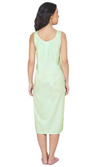 BLAZON Women's Cotton Solid Midi Slip Premium Dreams Nighty (Available Sizes: S, M, L, XL, 2XL, 3XL, 4XL, 5XL) - Sea Green