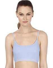BLAZON Women Sports Bra Premium Tee Free Lycra - Sky Blue