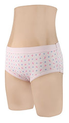 Blazon Women's Hipster Printed Panty Pack of 3 ( Baby Pink, Sea Green, Lemon )
