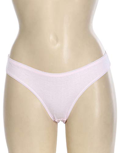 BLAZON Premium Women’s Plain/Solid Outer Elastic S E Bikini Pack of 6 (3 Dark, 3 Pastel) 80-85 cm