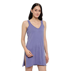 BLAZON Women's Cotton Hosiery Selfie Midi Slip Combo Pack of 2 (Available Sizes: XS, S, M, L, XL, 2XL, 3XL, 4XL, 5XL) - Lavender, Whiskey