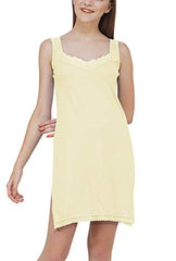 BLAZON Women's Cotton Hosiery Fairy Full Slip (Available Sizes: S, M, L, XL, 2XL, 3XL, 4XL, 5XL) - Off White