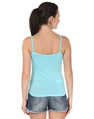 BLAZON Women's Camisole Set of 2 (Skin, Turquoise)