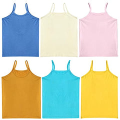 BLAZON Girls Cotton Hosiery Junior Slip Plain/Solid (Pack of 6, Sizes: 50 cm/6-12 Months, 55 cm/1-2 Years, 60 cm/3-4 Years, 65 cm/5-6 Years, 70 cm/7-8 Years, 75 cm/9-10 Years) - 3M