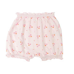 BLAZON Toddlers/Kids/Baby Girls Cotton Hosiery Bloomer Shorts Combo Pack of 3 Light Base Colour Printed (Availabe Sizes: 45cm, 50cm, 55cm) - DAHLIA (Off White, Sea Green, Baby Pink)