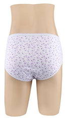 BLAZON Women's Hipster Printed Panty Pack of 3 (White)