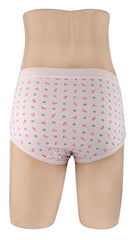 Blazon Women's Hipster Printed Panty Pack of 3 ( Baby Pink, Sea Green, Lemon )