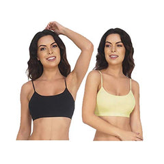 BLAZON Women Sports Bra Premium Tee Free - Skin, Black