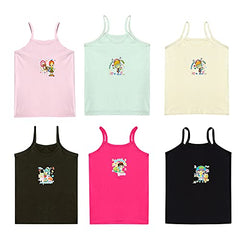 BLAZON Girls Cotton Hosiery Junior Slip Bosky (Pack of 6, Sizes: 50 cm/6-12 Months, 55 cm/1-2 Years, 60 cm/3-4 Years, 65 cm/5-6 Years, 70 cm/7-8 Years, 75 cm/9-10 Years)