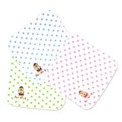 Blazon Reusable Unisex Baby Cloth Wipes - Green Blue Pink