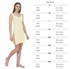 BLAZON Women's Cotton Hosiery Fairy Full Slip (Available Sizes: S, M, L, XL, 2XL, 3XL, 4XL, 5XL) - Off White