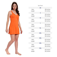 BLAZON Women's Cotton Hosiery Selfie Midi Slip Combo Pack of 2 (Available Sizes: XS, S, M, L, XL, 2XL, 3XL, 4XL, 5XL) - Orchard, Vivid Violet