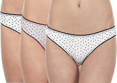 BLAZON Women's Multicolor Bikini Pack of 3 (Maroon, Black, Blue)