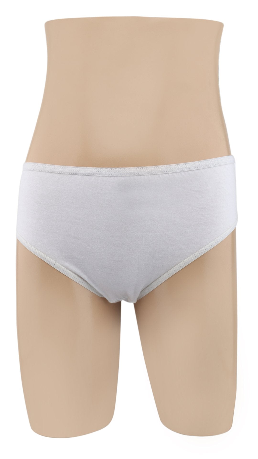 BLAZON Premium Women's Super Soft Cotton Hoisery Plain Mid Rise Hipster (Outer-Elastic) Panty |Combo Pack| Available Sizes: (S, M, L, XL, 2XL, 3XL, 4XL, 5XL) - White, Black, Brown, Navy Blue