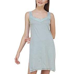 BLAZON Women's Cotton Hosiery Fairy Full Slip (Available Sizes: S, M, L, XL, 2XL, 3XL, 4XL, 5XL) - Wisp Grey