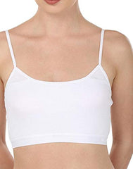 BLAZON Women Sports Bra Premium Tee Free - White, Skin