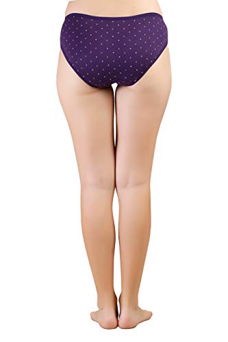 BLAZON Women's Cotton Hipster - Tamarind, Lavender, Blueviolet