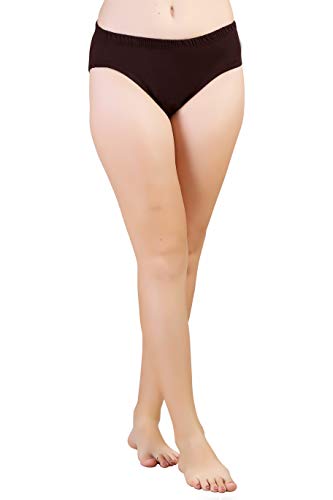 BLAZON Women's Hipster Panty Pack of 3 (Black, Brown, Dark Blue)