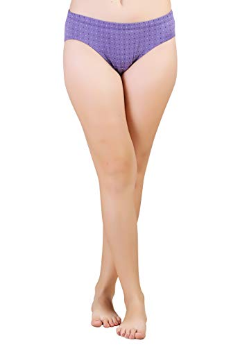 BLAZON Women's Mid Rise Hipster Soft Skin (Inner-Elastic) Panty | Polka Dot Print | Combo Pack of 3 | Dark Base | Available Sizes: S, M, L, XL, 2XL, 3XL, 4XL, 5XL