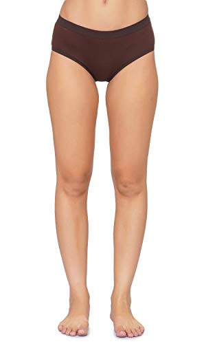 BLAZON Premium Beauty Feeling Women's Cotton Hipster Broad Elastic Panty - Black, Brown, Navy Blue