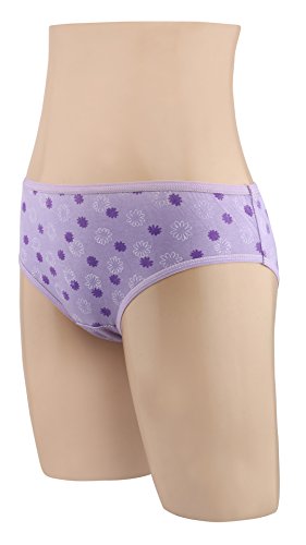 BLAZON Women's Hipster Printed Panty Pack of 3 (Telemagenta, Pearl Violet, Pastel Turquoise)