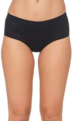 BLAZON Premium Beauty Feeling Women's Cotton Hipster Broad Elastic Panty - Black, Brown, Navy Blue