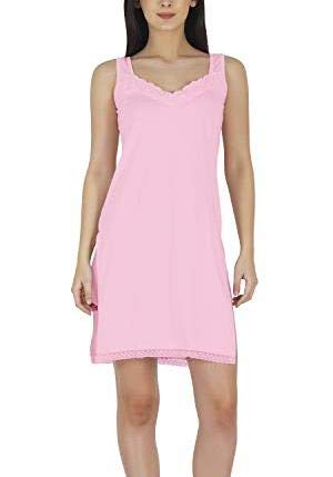 BLAZON Women's Cotton Hosiery Fairy Full Slip (Available Sizes: S, M, L, XL, 2XL, 3XL, 4XL, 5XL) - Pink