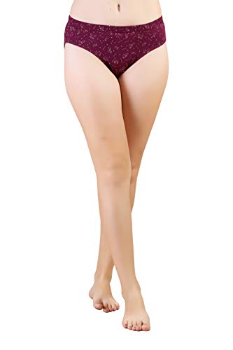 Women's Pure Cotton Printed Panties Briefs Combo (Pack of 5