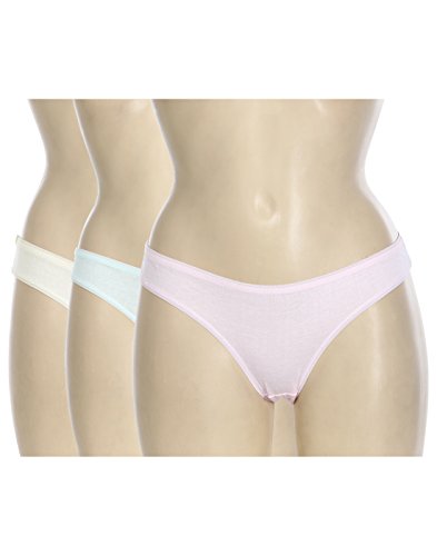 BLAZON Women's Multicolor Bikini 95 cm Pack of 3 (White, Blue, Black)