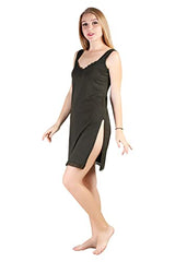 BLAZON Women's Cotton Hosiery Fairy Full Slip (Available Sizes: S, M, L, XL, 2XL, 3XL, 4XL, 5XL) - Martini Olive