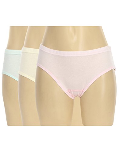 BLAZON Women's Hipster Panty Pack of 3 (Pink, Light Green, Yellow)