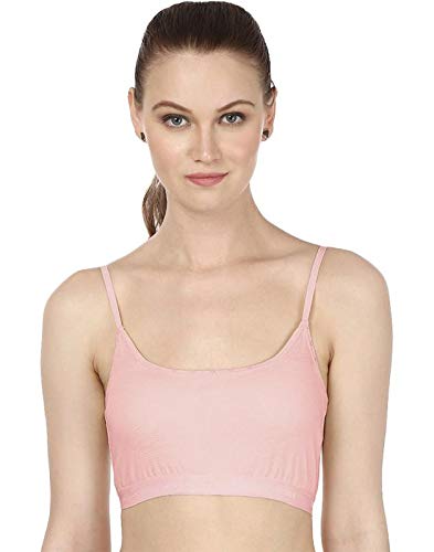 BLAZON Women Sports Bra Premium Tee Free Lycra - Light Pink