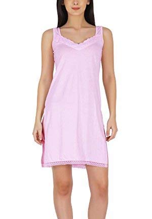 BLAZON Women's Cotton Hosiery Fairy Full Slip (Available Sizes: S, M, L, XL, 2XL, 3XL, 4XL, 5XL) - Baby Pink