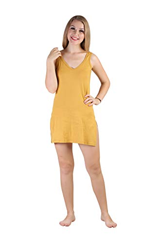 BLAZON Women's Cotton Hosiery Selfie Midi Slip Combo Pack of 2 (Available Sizes: XS, S, M, L, XL, 2XL, 3XL, 4XL, 5XL) - Whiskey, Pista