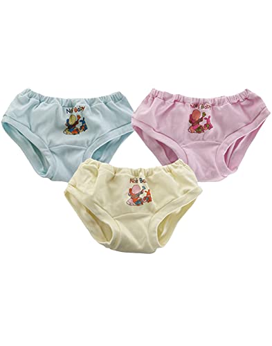 BLAZON Baby Girls / Boys Innerwear Panties Bonny - Baby Pink, Sea Green, Cream
