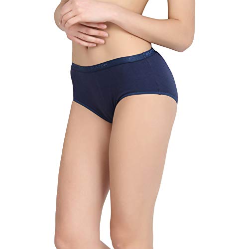 BLAZON Women's Cotton Knits Hoisery Hygien Periods Panty Available Sizes: S, M, L, XL, 2XL, 3XL, 4XL, 5XL - Navy Blue