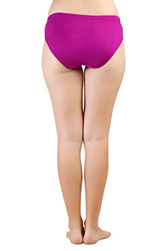 BLAZON Women's Hipster Panty Pack of 3 (Kashmir Blue, Tamarind, Vivid Violet)