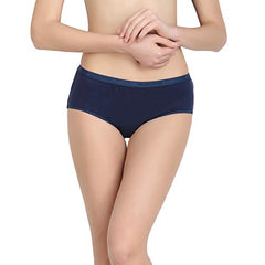 BLAZON Women's Cotton Knits Hoisery Hygien Periods Panty (Combo Pak of 2 )(Available Sizes: S, M, L, XL, 2XL, 3XL, 4XL, 5XL ) - Brown, Navy Blue