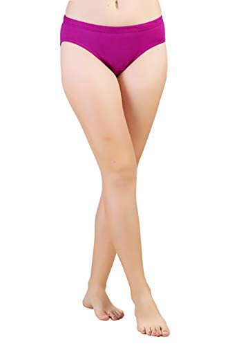 BLAZON Women's Hipster Panty Pack of 3 (Kashmir Blue, Tamarind, Vivid Violet)