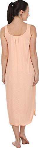 BLAZON Women's Cotton Solid Midi Slip Premium Dreams Nighty (Available Sizes: S, M, L, XL, 2XL, 3XL, 4XL, 5XL) - Peach