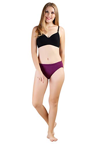 BLAZON Women's Hipster Panty Pack of 3 (Kashmir Blue, Tamarind, Vivid Violet)