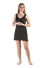 BLAZON Women's Cotton Hosiery Selfie Midi Slip Combo Pack of 2 (Available Sizes: XS, S, M, L, XL, 2XL, 3XL, 4XL, 5XL) - Martini Olive, Almond Frost