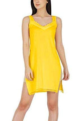 BLAZON Women's Cotton Hosiery Fairy Full Slip (Available Sizes: S, M, L, XL, 2XL, 3XL, 4XL, 5XL) - Yellow