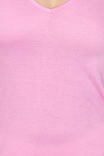 BLAZON Women's Cotton Hosiery Selfie Midi Slip Combo Pack of 2 (Available Sizes: XS, S, M, L, XL, 2XL, 3XL, 4XL, 5XL) - Pink